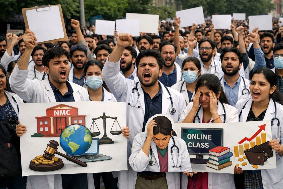 Doctors Demand Withdrawal of NMC’s Onsite Compensation Rule for FMG Online Classes