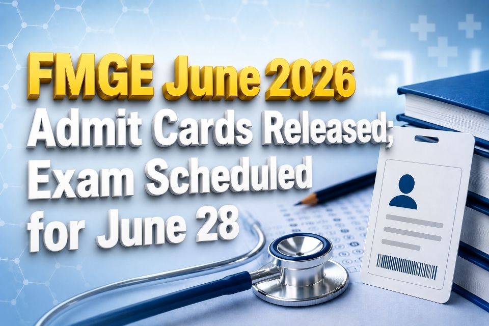 FMGE June 2026 Admit Cards Released; Exam Scheduled for June 28